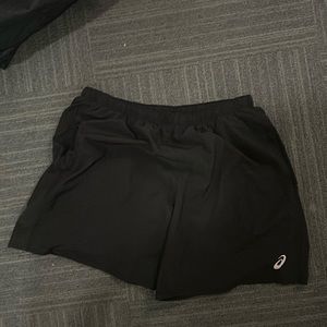 Asicis athletic shorts xl black 7” inseam